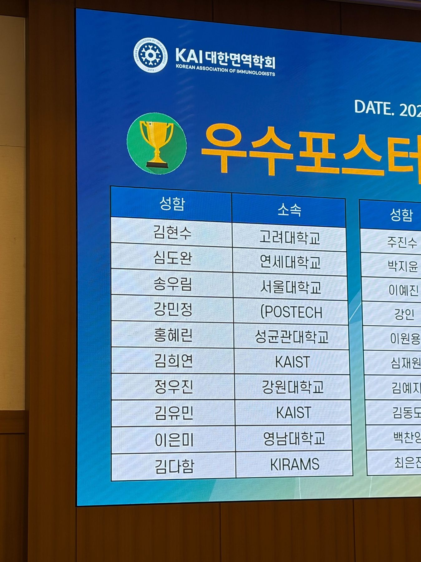 KAI Spring Meeting & Heeyeon’s Award — photo 2